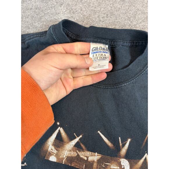 VINTAGE Coldplay Twisted Logic Tour Shirt Mens Medium Black Graphic Band Tee - Picture 6 of 6